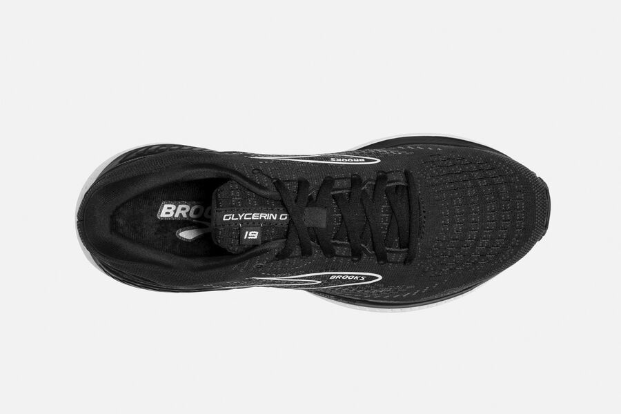 Brooks Glycerin GTS 19 Road Running Shoes - Womens - Black/White - TG3175062